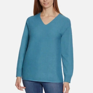 2/$30 Ella Moss Size Small Oversized Ribbed Sweater Teal Soft